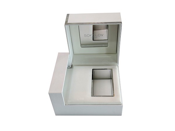 Watch Box with White Art Paper covered outside