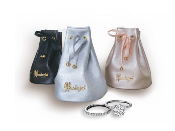 Luxury and Popular Bucket Shape Jewelry Pouch
