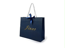 Blue Special Paper Bag with Texture