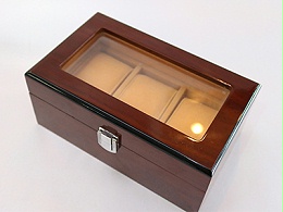 Wooden Box with PVC Window