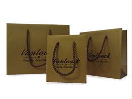 embossing logo gift bag