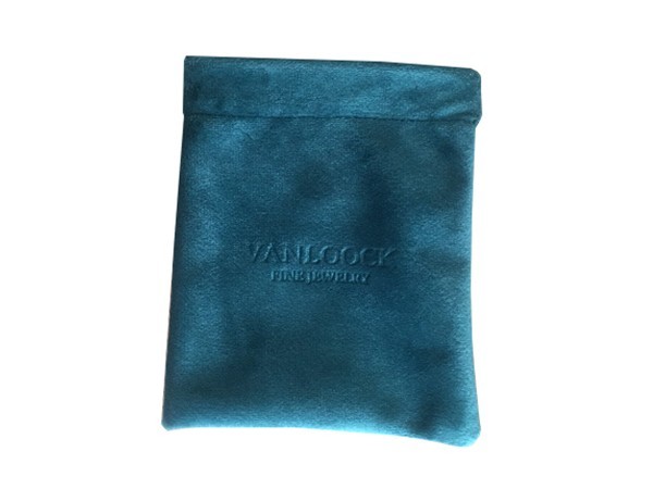 Shiny Velvet Jewelry Pouch with Special Opening
