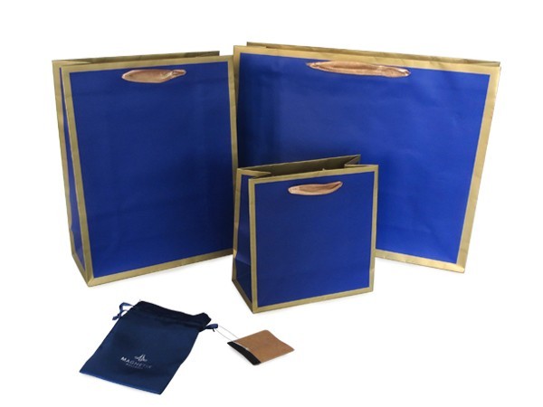 art paper with gold frame printing gift bag